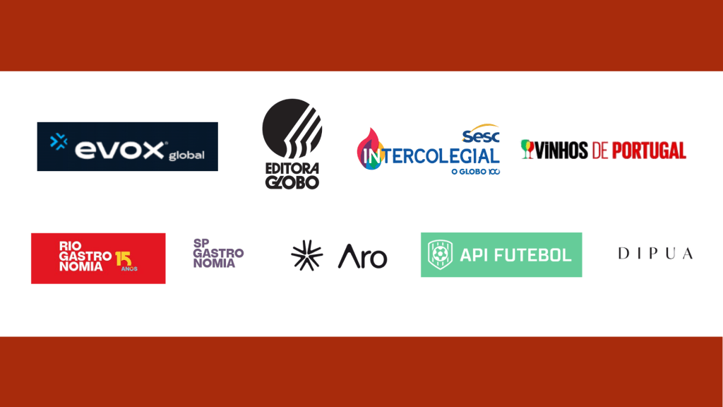 evox, editora globo, intercolegial, vinhos de portugal, rio gastronomia, sp gastronomia, aro, api futebol, dipua